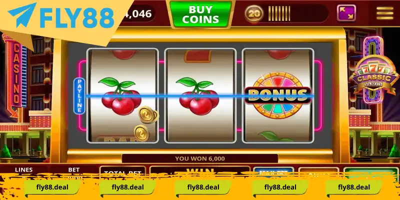 Nút lệnh cụ thể trong game Slot trực tuyến